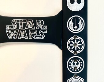 Star Wars 2 - Themed Engraved Apple Watch Bands - Silicone and Engraved  38mm 40mm 41mm 42mm 44mm 45mm S/M M/L Series 1-7