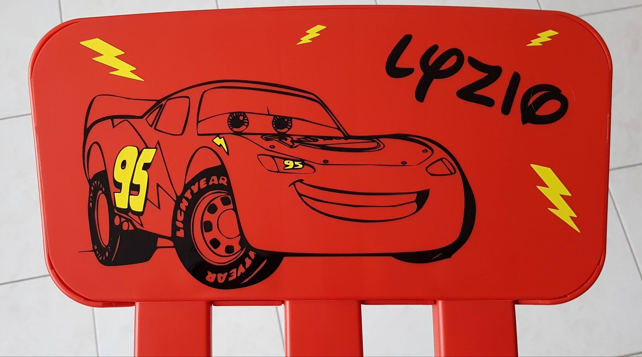 Chaise Enfant Personnalisée Cars