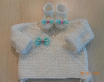 Brassiére chaussons bébé 0/3 mois