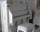 Miniature dollhouse upright musical piano with bench dollhouse piano 1 12 scale upright dollhouse Piano plays music