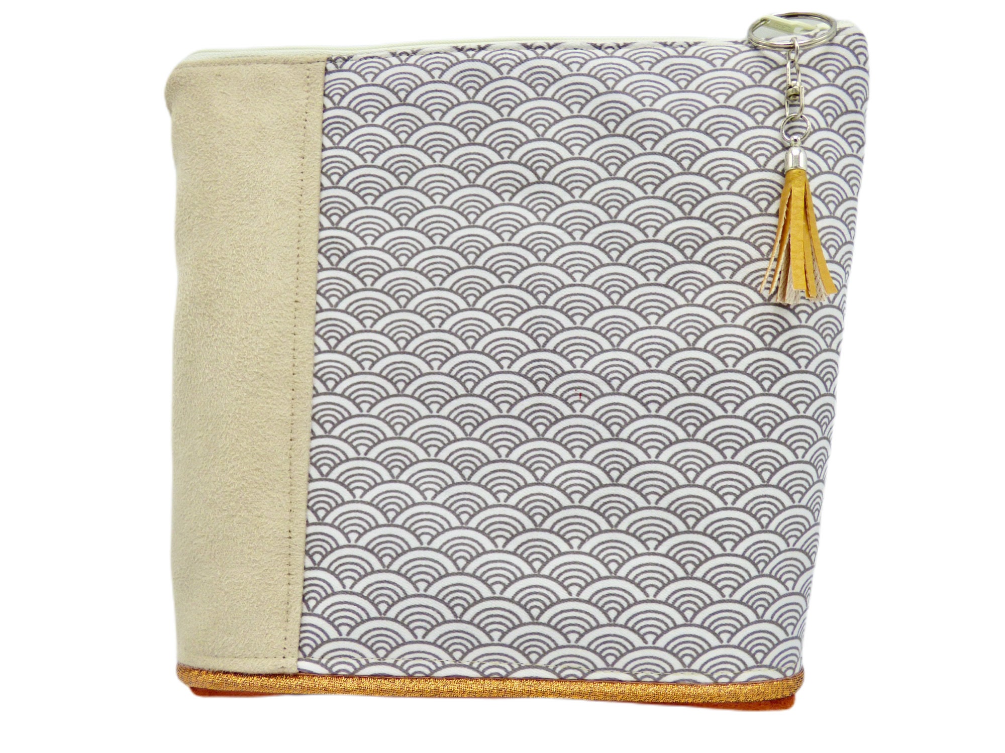 Makeup Kit Bag Pouch Japanese Cotton and Suede Etsy UK