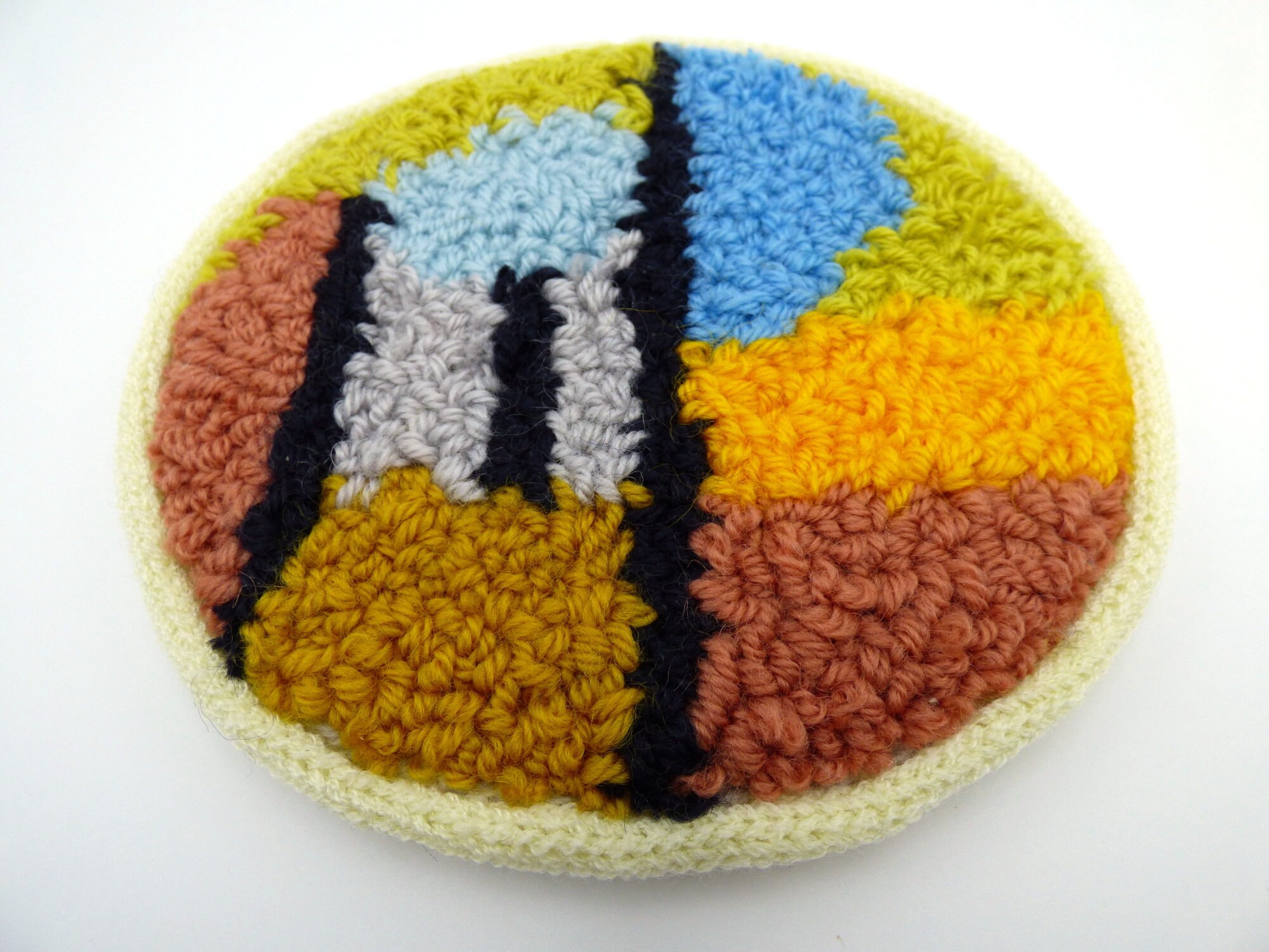 Broderie Punch Needle Paysage Abstrait