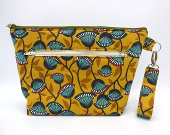 Cotton toiletry bag, quilted bag