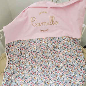 Extra soft blanket 80x120 liberty Betsy personalized porcelain