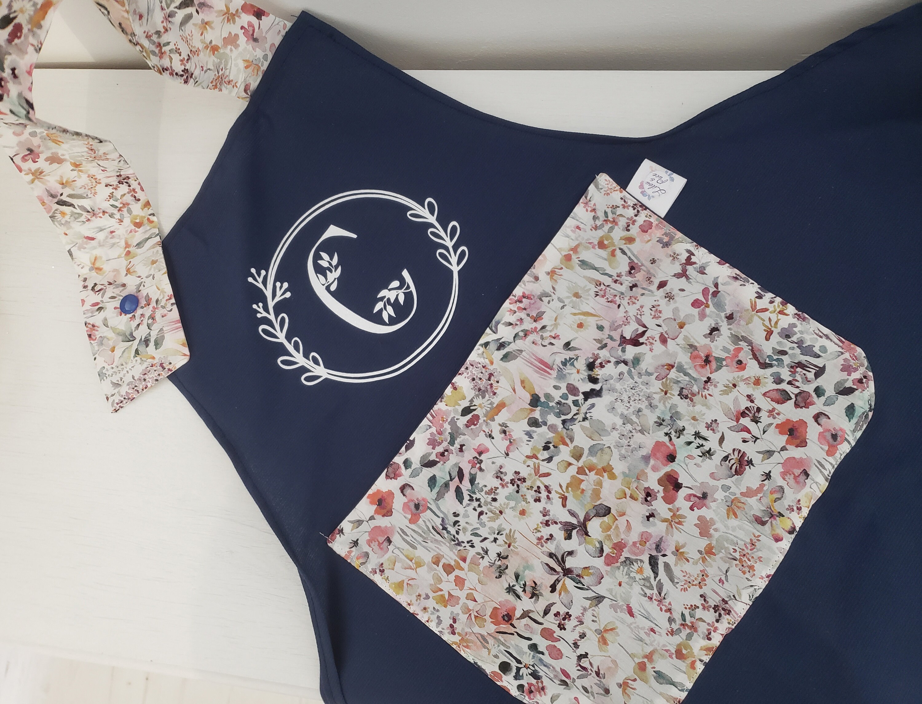 Tablier Enfant 6-10 Ans Personnalisé en Liberty Félicité