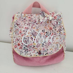 Sac à dos pour entrée en maternelle / crèche personnalisé, liberty Felda