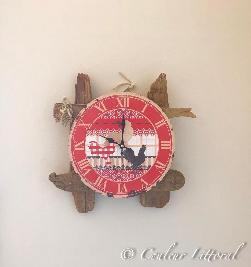 Horloge Bois Flotté Campagne