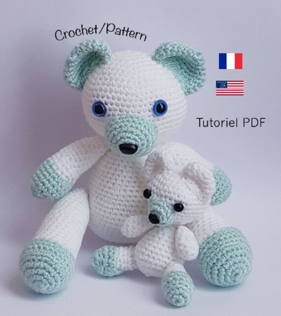 Crochet Pattern Tutoriel Crochet Pdf Maya L Ours Et Bebe Etsy