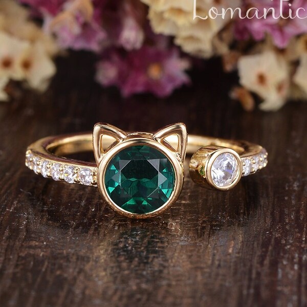Cat Wedding Ring Etsy