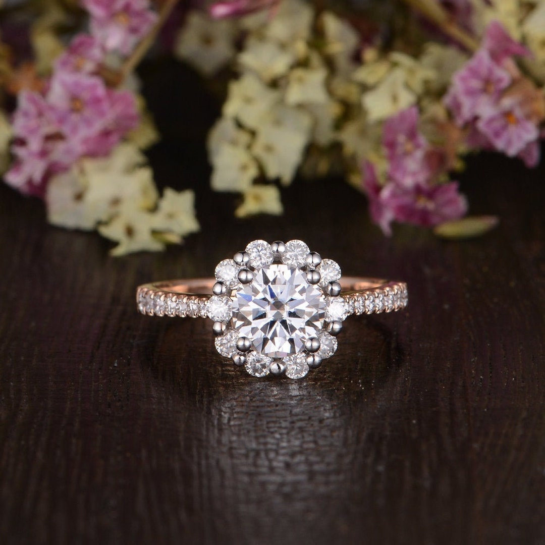 Monogram Infini Engagement Ring, Pink Gold And Diamond