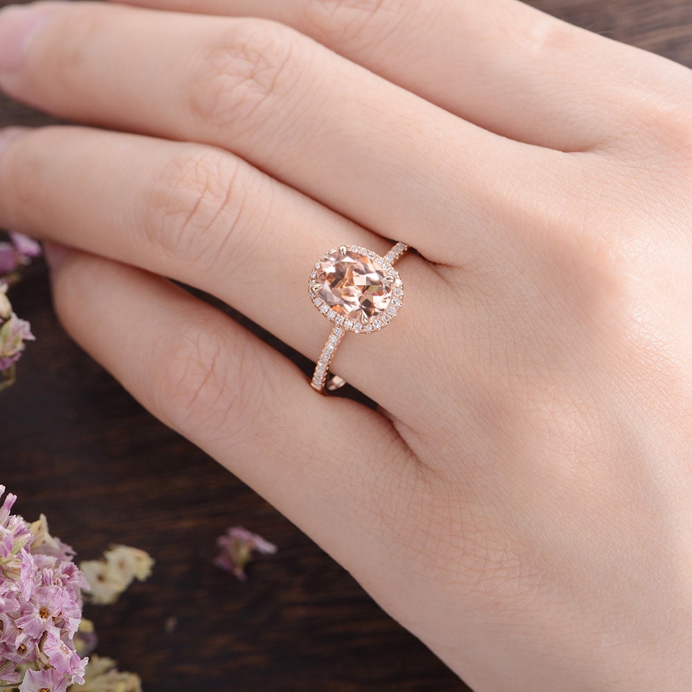 Morganite vintage 2024 engagement ring