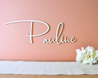 Prénom en bois à personnaliser pour décorer chambre enfant, bébé ou de fête, écriture géante anniversaire, babyshower, cadeau naissance