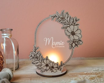 Original gift idea for Grandma's Day, a tealight holder to personalize with boho decor