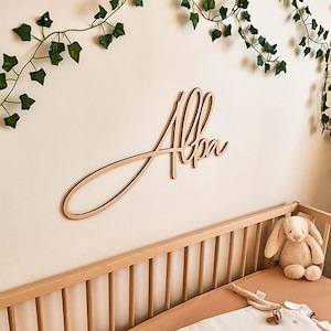 Wooden first name to personalize to decorate a child or baby's room, wall decoration, toy box, birth gift, birthday image 1