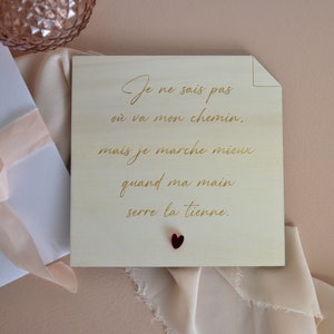 Biglietto con citazione d'amore da offrire per San Valentino, idea regalo per innamorati, dichiarazione d'amore