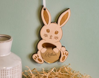 Easter decoration - rabbit and egg hanging, boy version