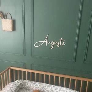 Nombre de madera personalizado, decoración de pared, caja de juguetes, habitación infantil, idea de regalo de nacimiento, cumpleaños, bebé