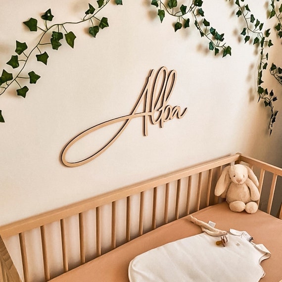 Prénom en bois à personnaliser pour décorer une chambre enfant ou bébé, décoration murale, coffre à jouets, cadeau naissance, anniversaire - Etsy France