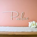 Personalized wooden first name to decorate a child's room, baby's room or party, giant writing for birthday, baby shower, birth gift product logo