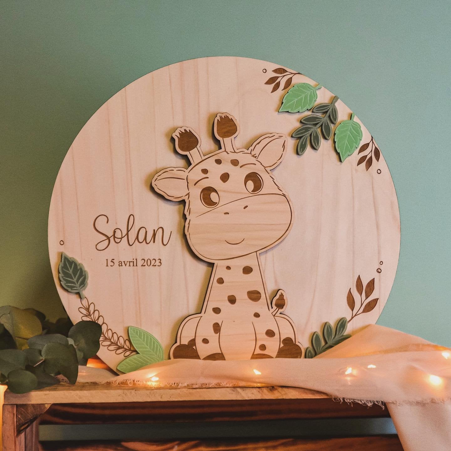 Urne à enveloppes thème Girafe version garçon, pour baptême, communion ou  anniversaire - Etsy France