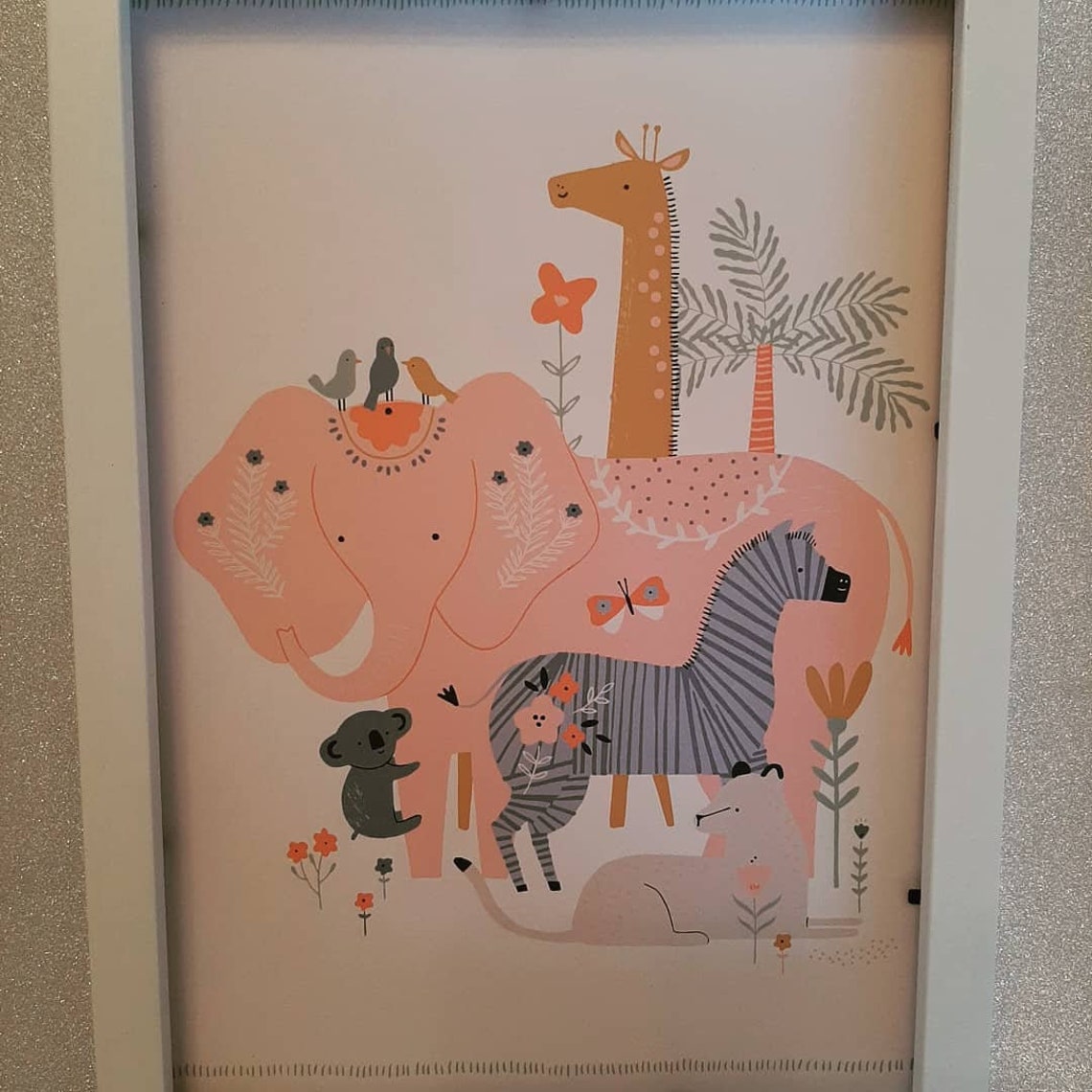 Original Framed Art Nursery Girls Etsy