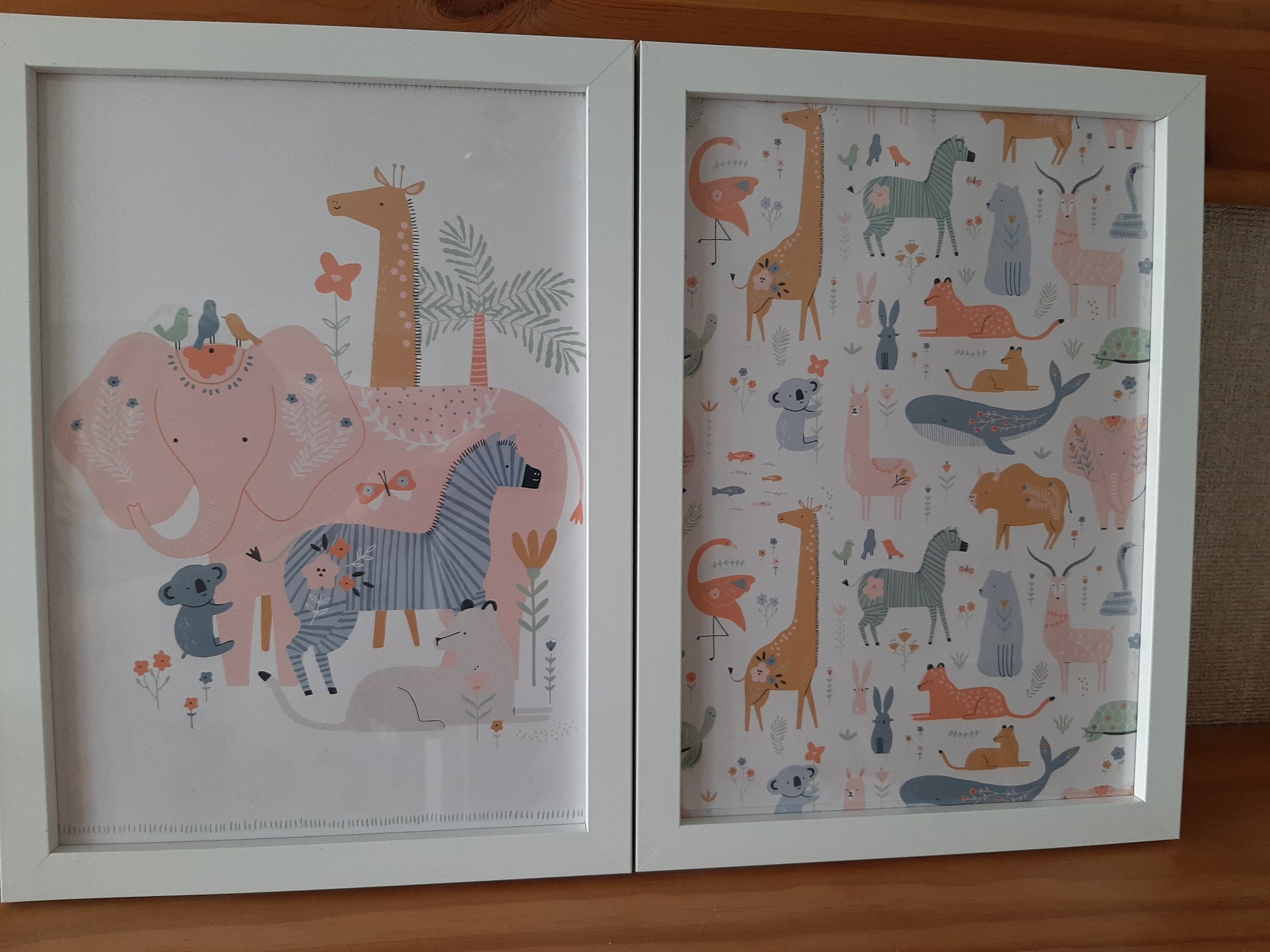 Original Framed Art Nursery Girls Etsy