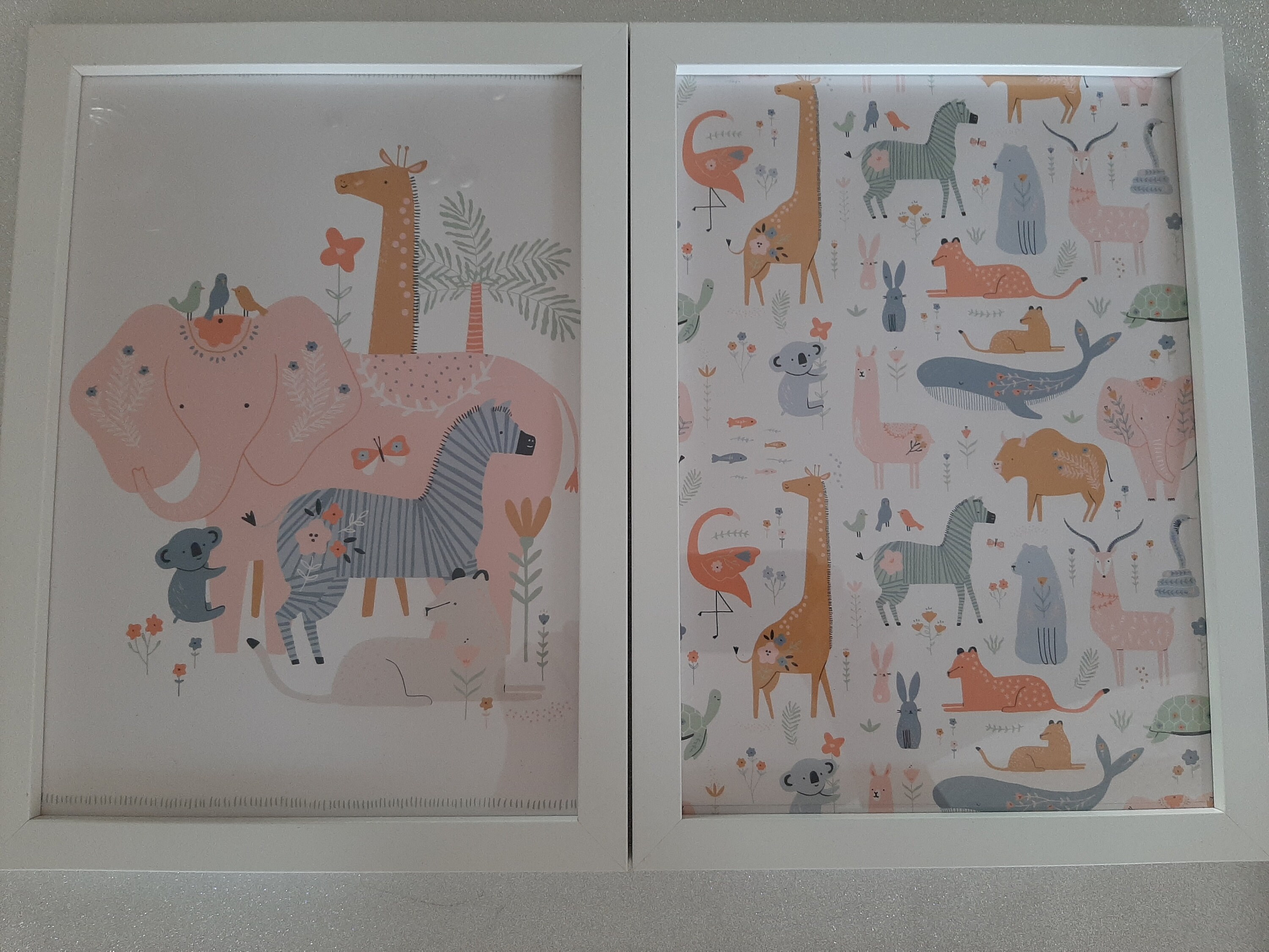 Original Framed Art Nursery Girls Etsy