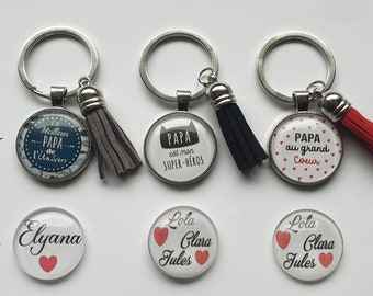 Portachiavi Idea Regalo Per il Papà Certificato Miglior Papà Del Mondo