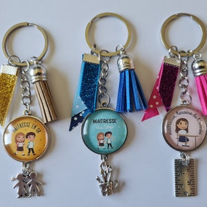 sleutelhanger leraar, eindejaarsleraar cadeau, schoolleraar