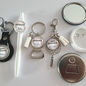 nurse key ring, nurse gift, personalized key ring, nurse, caregiver, midwife, personalized order with first name