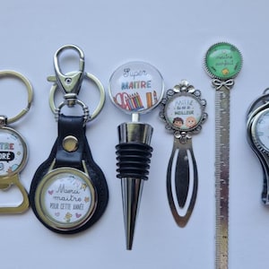 schoolleraar cadeau, leraar sleutelhanger, leraar cadeau