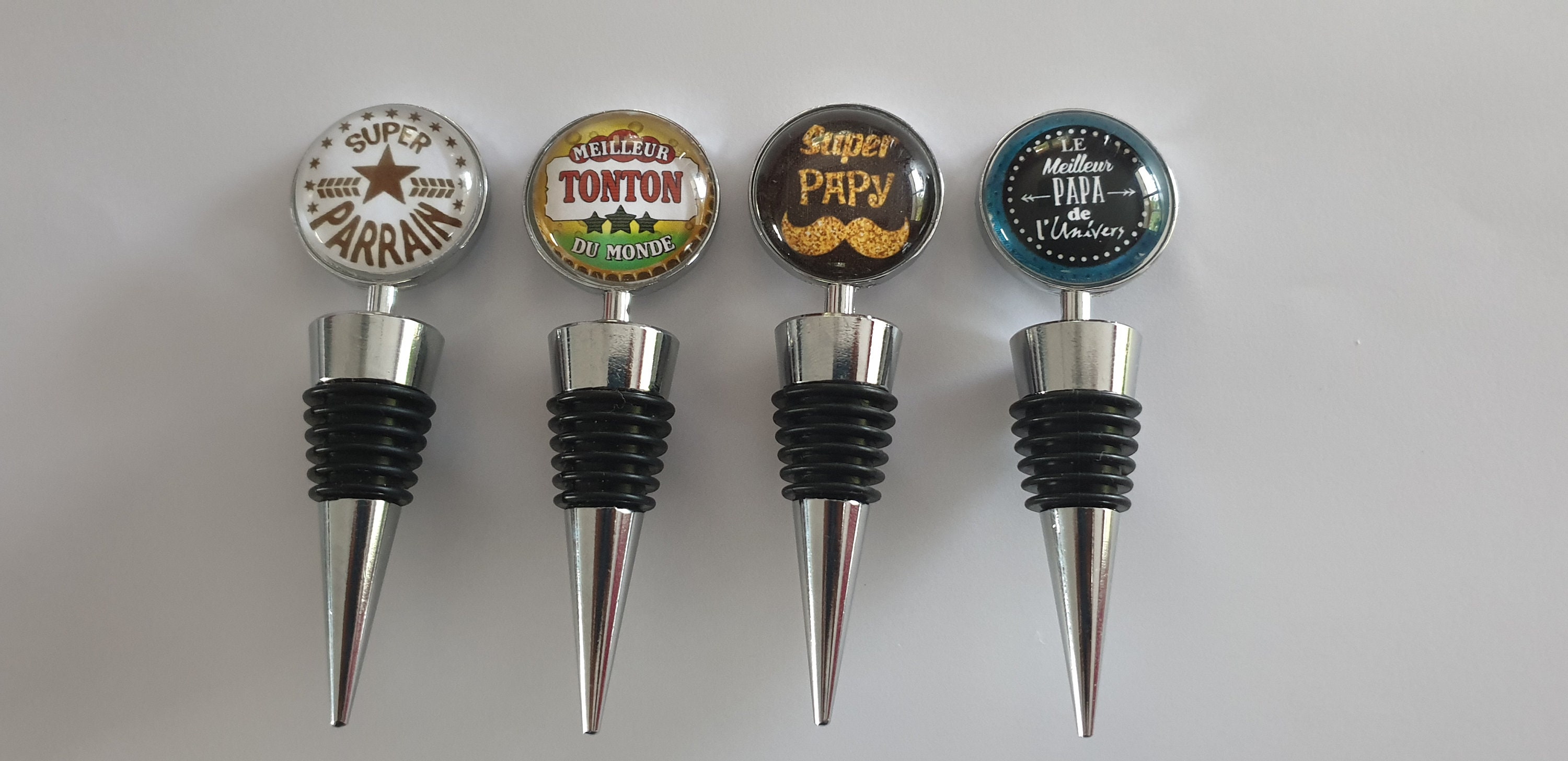 Bouchon Bouteille de Vin Papy, Bouchon Papa, Parrain, Tonton