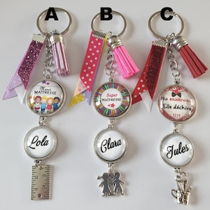meesteres cadeau, "super meesteres" sleutelhanger, aanpasbare meesteres sleutelhanger
