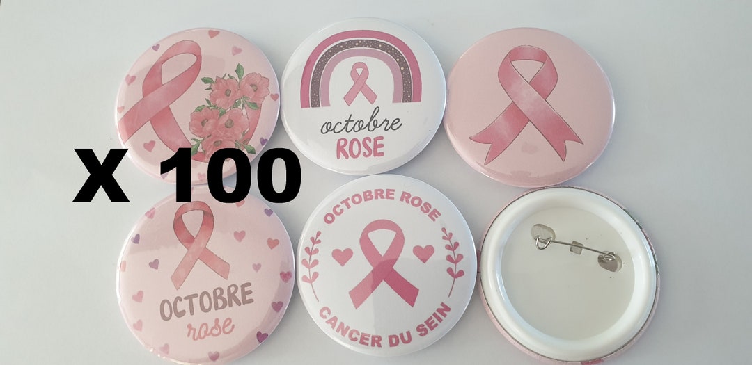 Générique 10pcs Octobre Rose Accessoires 2025, Pins Octobre