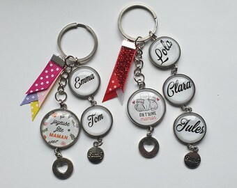 personalized Mother's Day, personalized mom gift, mom key ring, Mother's Day gift