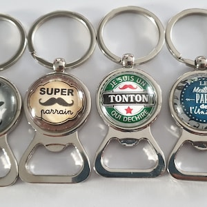 keychain bottle opener tonton, I am a tonton who tears, key ring uncle, gift uncle