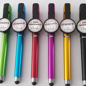 cadeau infirmière, stylo infirmière, stylo bille personnalisé ,infirmière, sage femme, aide soignante, avec prénoms