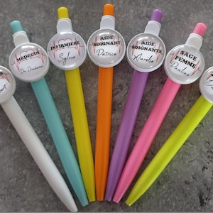 cadeau infirmière, stylo infirmière, stylo bille personnalisé ,infirmière, sage femme, aide soignante