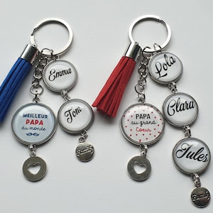 Personalized dad gift, dad key ring, Father&#39;s Day gift