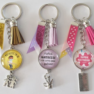 sleutel sleutelhouder, eindejaarsmeester cadeau, schoolleraar