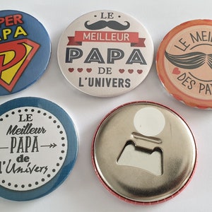 décapsuleur papa, cadeau fête des pères, cadeau papa, décapsuleur magnet