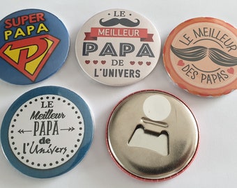 décapsuleur papa, cadeau fête des pères, cadeau papa, décapsuleur magnet