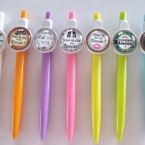 testimone di nozze chiede, penna testimone personalizzabile,stylo cabochon testimone matrimonio,richiesta di regalo testimone