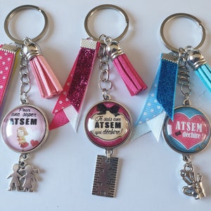sleutelhanger "thank you atsem", gift atsem, gepersonaliseerde sleutelhanger Atsem