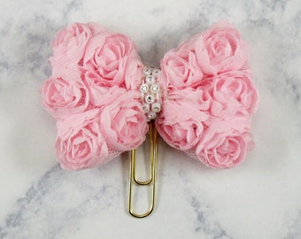 Baby Pink Planner Bow Charm|Planner Dangle