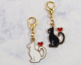 Cat Planner Charm, Cat Planner Charms, Tn Charmss, Planner Accessories, Planner Dangles, Travelers notebook Accessories.