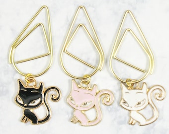 Cat Paper Clips, Cat Planner Paper clips, Tn Clips, Planner bookmarks, Planner Paper Clips, Planner Page Clips, Planner Dangles