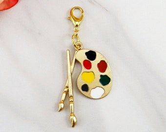 Planner Charm/ Paint Palette Planner Charm/ Planner Accessories/ Travelers Notebook Charms/ Planner Clips/ Purse Charms