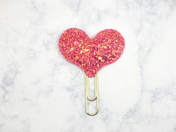 Heart Planner clips, Planner Paper clips, Planner Accessories, Happy Planner Accessorie, Planner decoration, Heart Planner clips