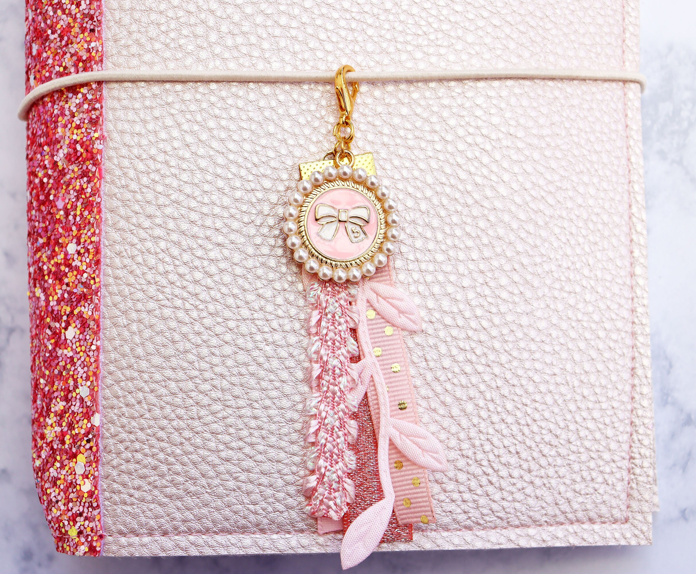 Planner paper clips Louis Vuitton ribbon going fast! Planner Tassel Tassels  purse charm dangle LV logo…